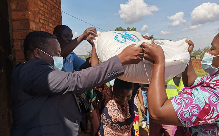 Department of Disaster Management Affairs (Dodma) has responded to the call for relief aid with bags of maize, beans and salt .